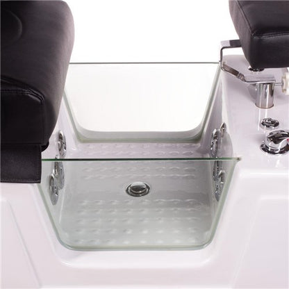 BR-2310 Schwarzer Pedikürestuhl mit Massage