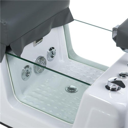 BR-2310 Grauer Pedikürestuhl mit Massagefunktion