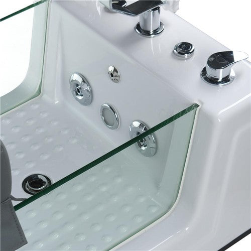 BR-2310 Grauer Pedikürestuhl mit Massagefunktion