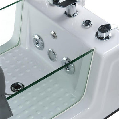 BR-2310 Grauer Pedikürestuhl mit Massagefunktion