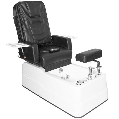 BR-2312 Schwarzer Pedikürestuhl mit Massage