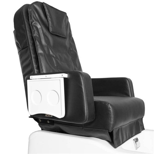 BR-2312 Schwarzer Pedikürestuhl mit Massage