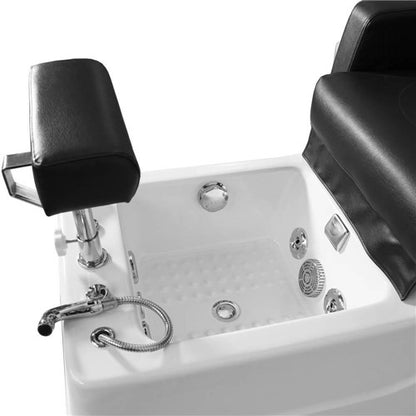 BR-2312 Schwarzer Pedikürestuhl mit Massage