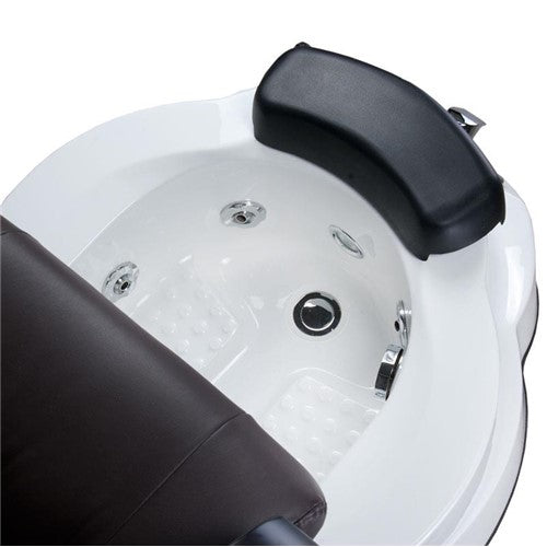 BR-3820D Brauner Pediküre-Stuhl mit Massagefunktion