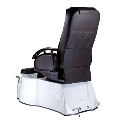 BR-3820D Brauner Pediküre-Stuhl mit Massagefunktion