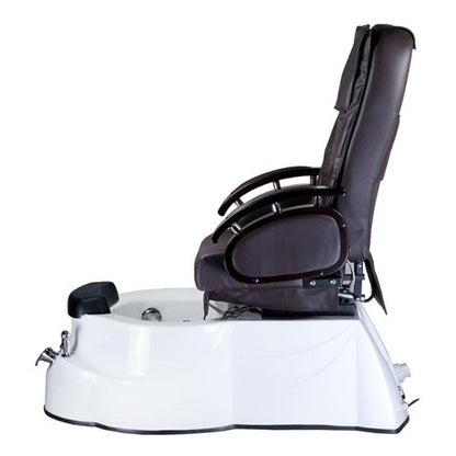 BR-3820D Brauner Pediküre-Stuhl mit Massagefunktion
