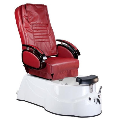 BR-3820D Burgunderroter Pedikürstuhl mit Massage