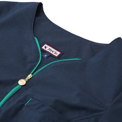 Meclo medizinische Damenbluse mit Reißverschluss, Marineblau ELIZA 5