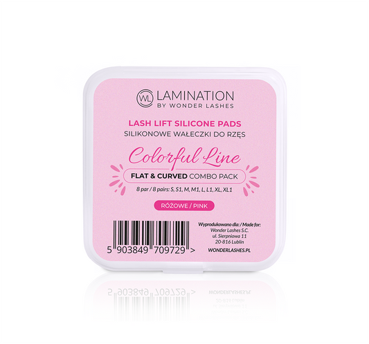 Colorful Line Pink Shields - 8 pairs