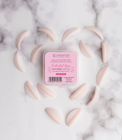 Colorful Line Pink Shields - 8 pairs