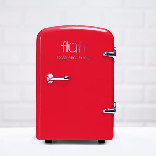 Světle fialová lednička na kosmetiku - stříbrné logo (lesklý povrch)