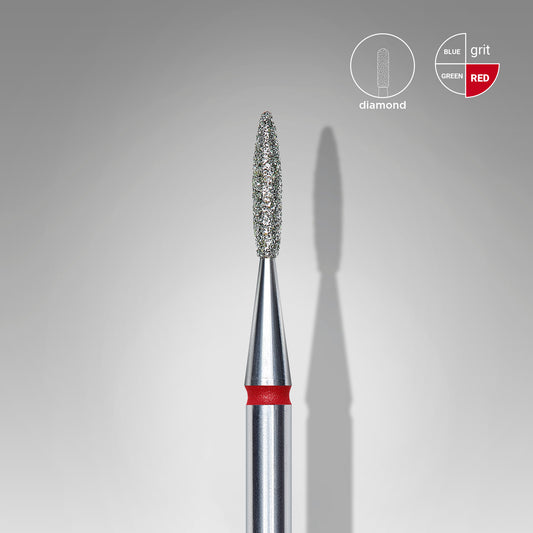 Diamantový vrták na hřebíky plamen červená EXPERT průměr hlavy 1,6 mm / pracovní část 8 mm - STALEKS