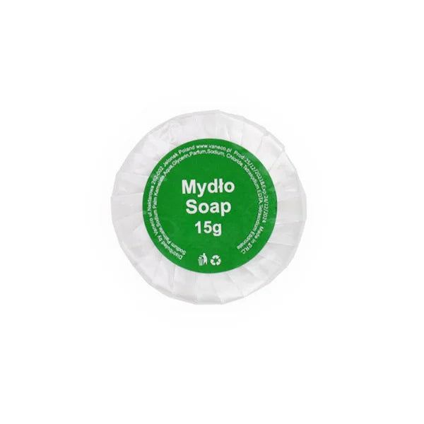 Green round hotel soap 15g 1 pc