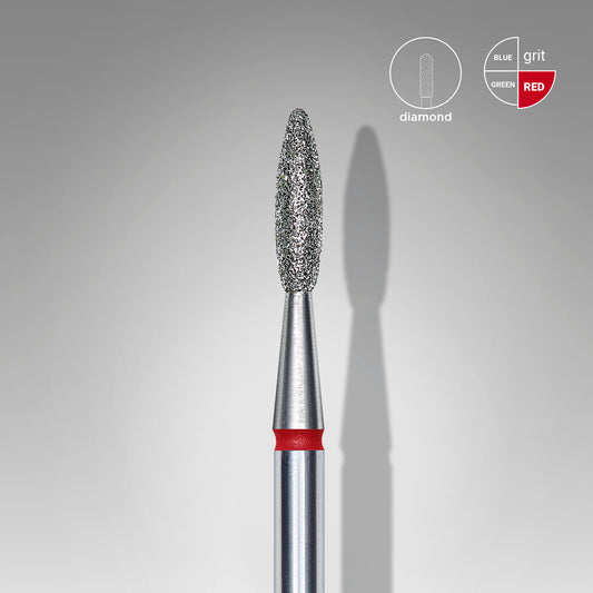 Diamantový vrták na hřebíky plamen červená EXPERT průměr hlavy 2,1 mm / pracovní část 8 mm - STALEKS