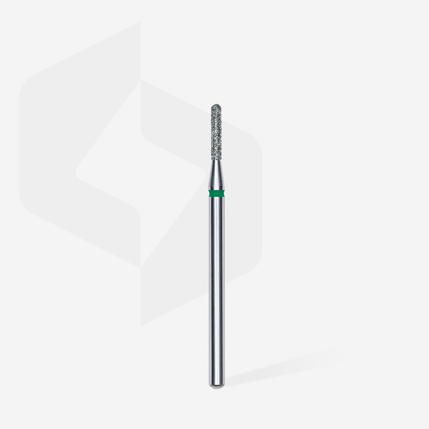 Diamantový vrták na nehty zaoblený válec zelený EXPERT průměr hlavy 1,4 mm / pracovní část 8 mm - STALEKS