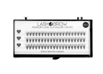 Přírodní dlouhé PREMIUM FLARE SILK LASHES flare