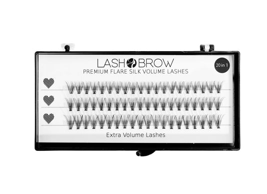 Natural Long PREMIUM FLARE SILK LASHES flares