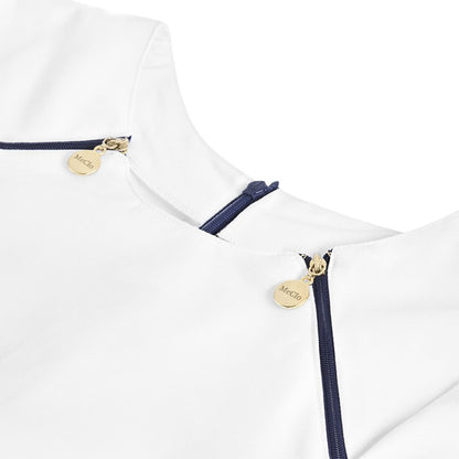 Meclo medizinisches Kleid weiß NINA 1