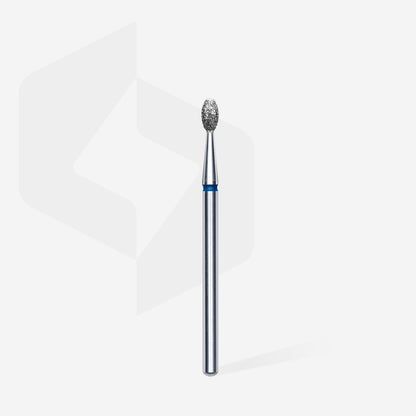 Diamond nail drill bit olive blue EXPERT head diameter 2,5 mm / working part 5 mm - STALEKS