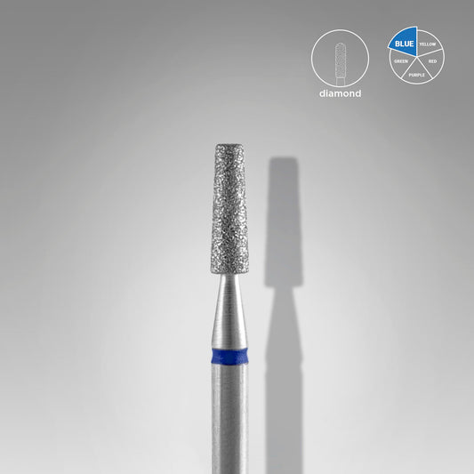 Diamantový vrták na nehty frustum blue EXPERT průměr hlavy 2,5 mm / pracovní část 8 mm - STALEKS