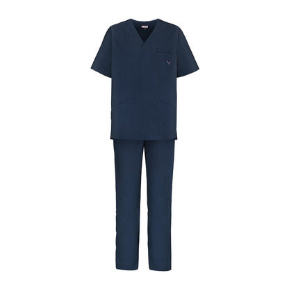 Meclo Herren Arztkittel Marineblau GARY