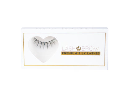 NATURAL GLAM Premium Silk Strip Lashes Řasy a obočí