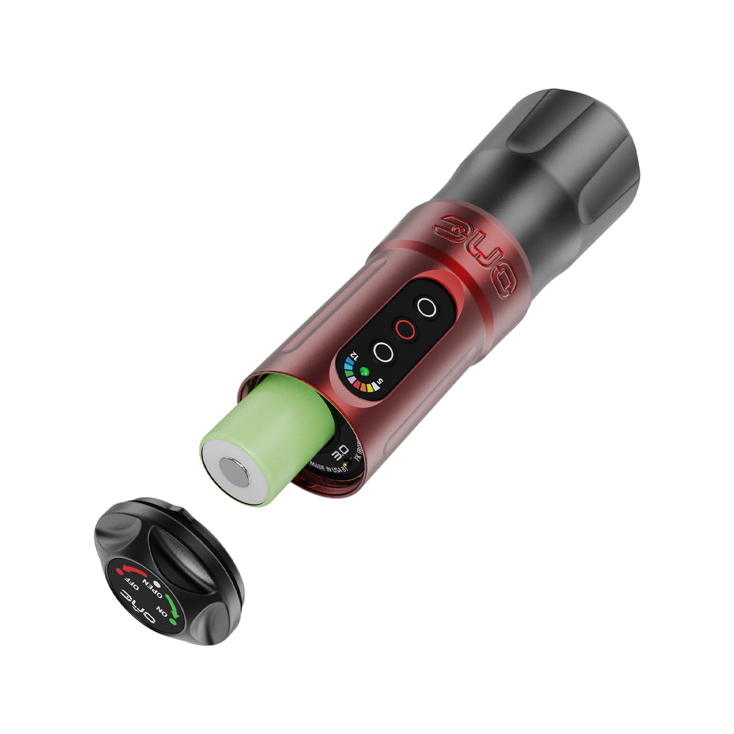 FK Irons One Tattoo Maschine 4,0 mm Hub - Yomico Rot/Schwarz