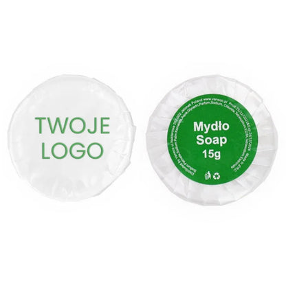 Green round hotel soap 15g 1 pc