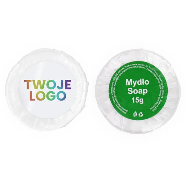 Green round hotel soap 15g 1 pc