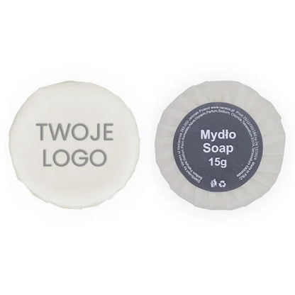 Grey round hotel soap 15g 1 pc