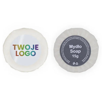 Grey round hotel soap 15g 1 pc