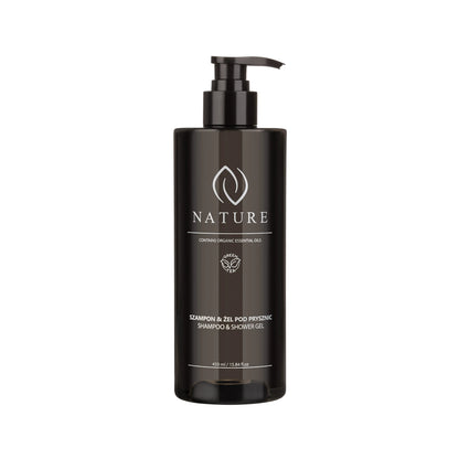 Shampoo & Shower Gel 2in1 Grey Hotel Dispenser – 450 ml