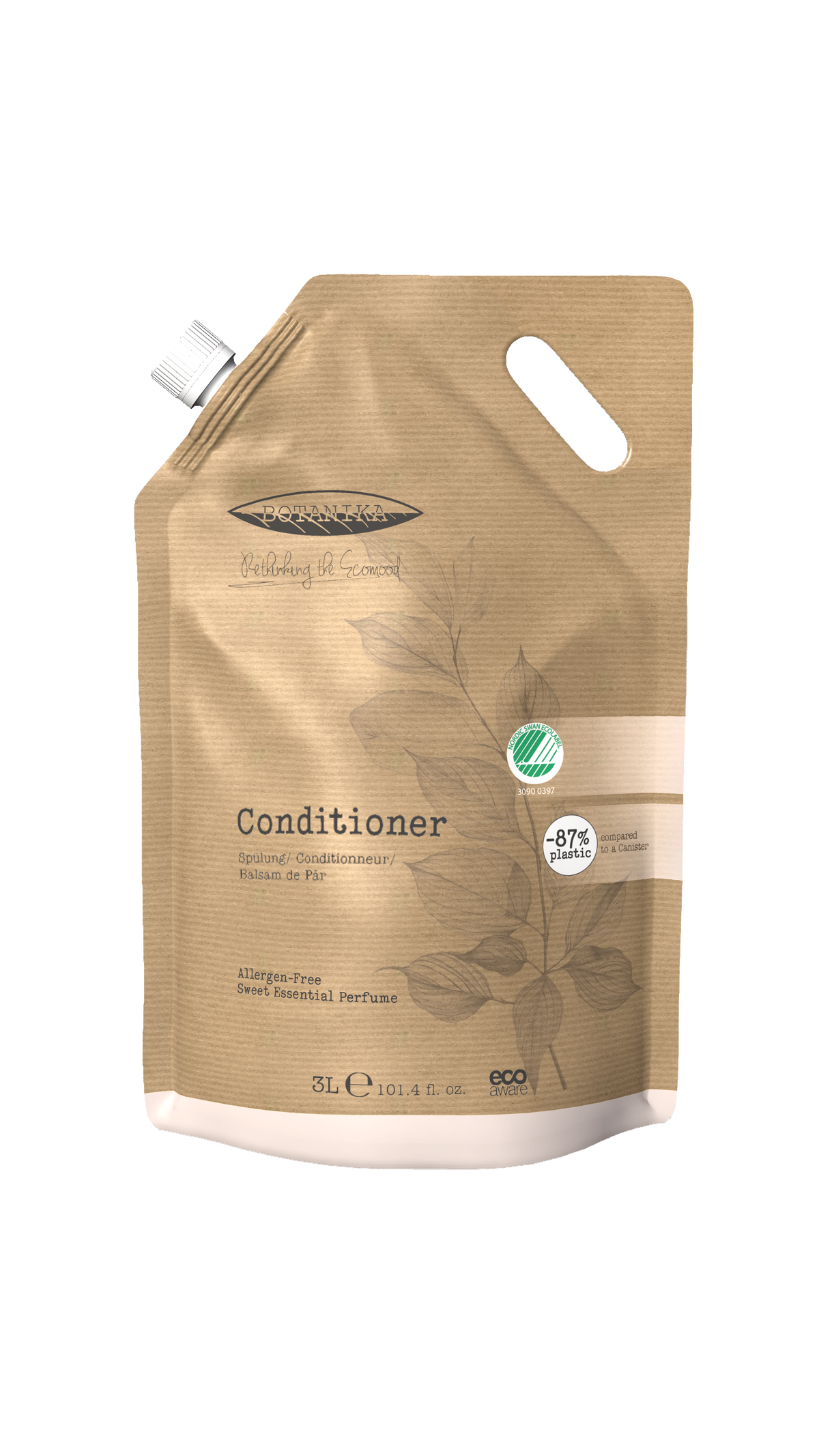 Botanika Nordic Swan kondicionér, 3l náhradní balení