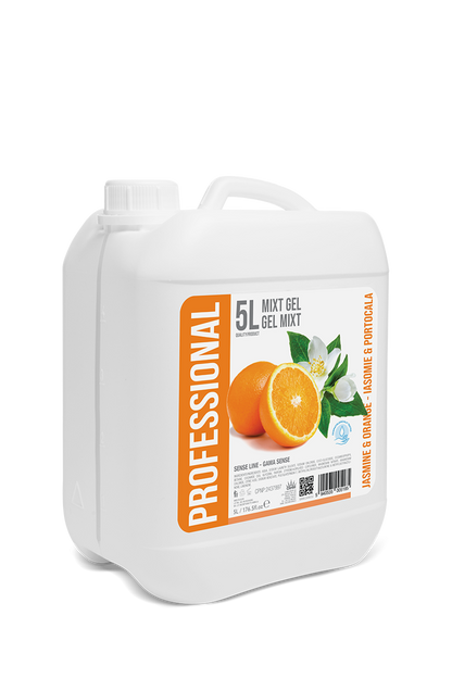 Professional Mixt Gel Jasmine and Orange, 5L Canister - PROFESSIONAL