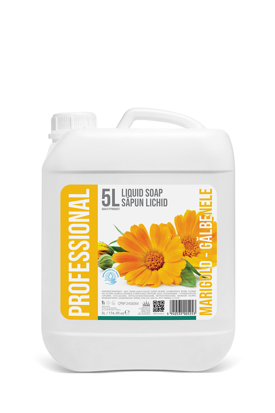 Professional  Liquid Soap Marigold, 5L Canister- PROFESSIONAL