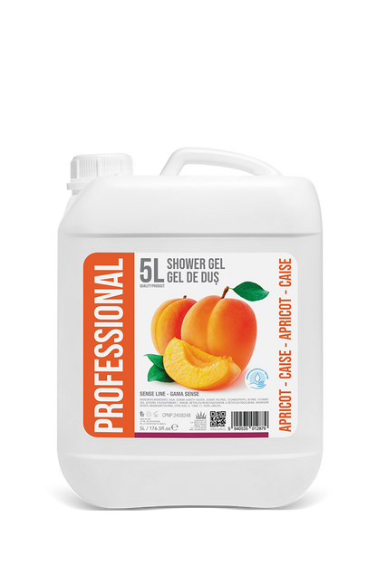 Professional Shower gel Apricot, 5L Canister - PROFESSIONAL