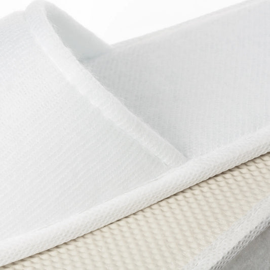 Plush open hotel slippers – 1 pair