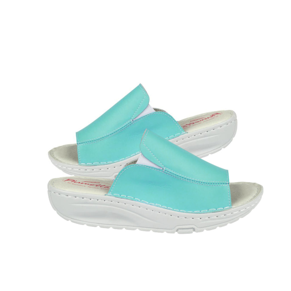Medizinische Schuhe Damen-Flip-Flops PIUMETTA türkis