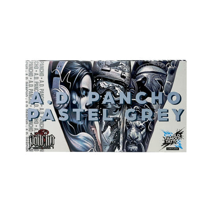 Weltberühmte Limitless Tattoo Tinte - A.D. Pancho Pastel Grau Set v2 - 6x 30 ml