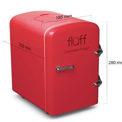 Světle fialová lednička na kosmetiku - stříbrné logo (lesklý povrch)