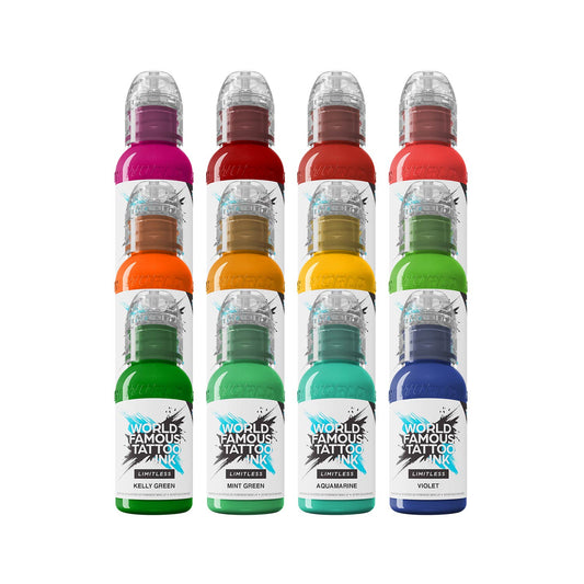 Weltweit bekannte Limitless Tattoo Tinte - Dragon Set - 12x 30 ml