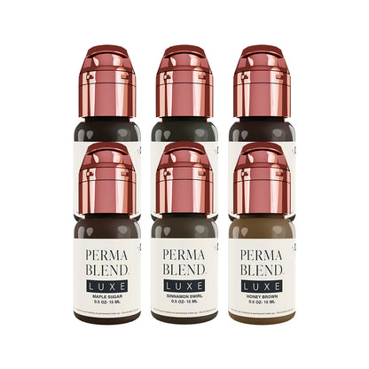 Perma Blend Luxe PMU Ink – The Chocolate Collection – Komplettset 6x 15 ml
