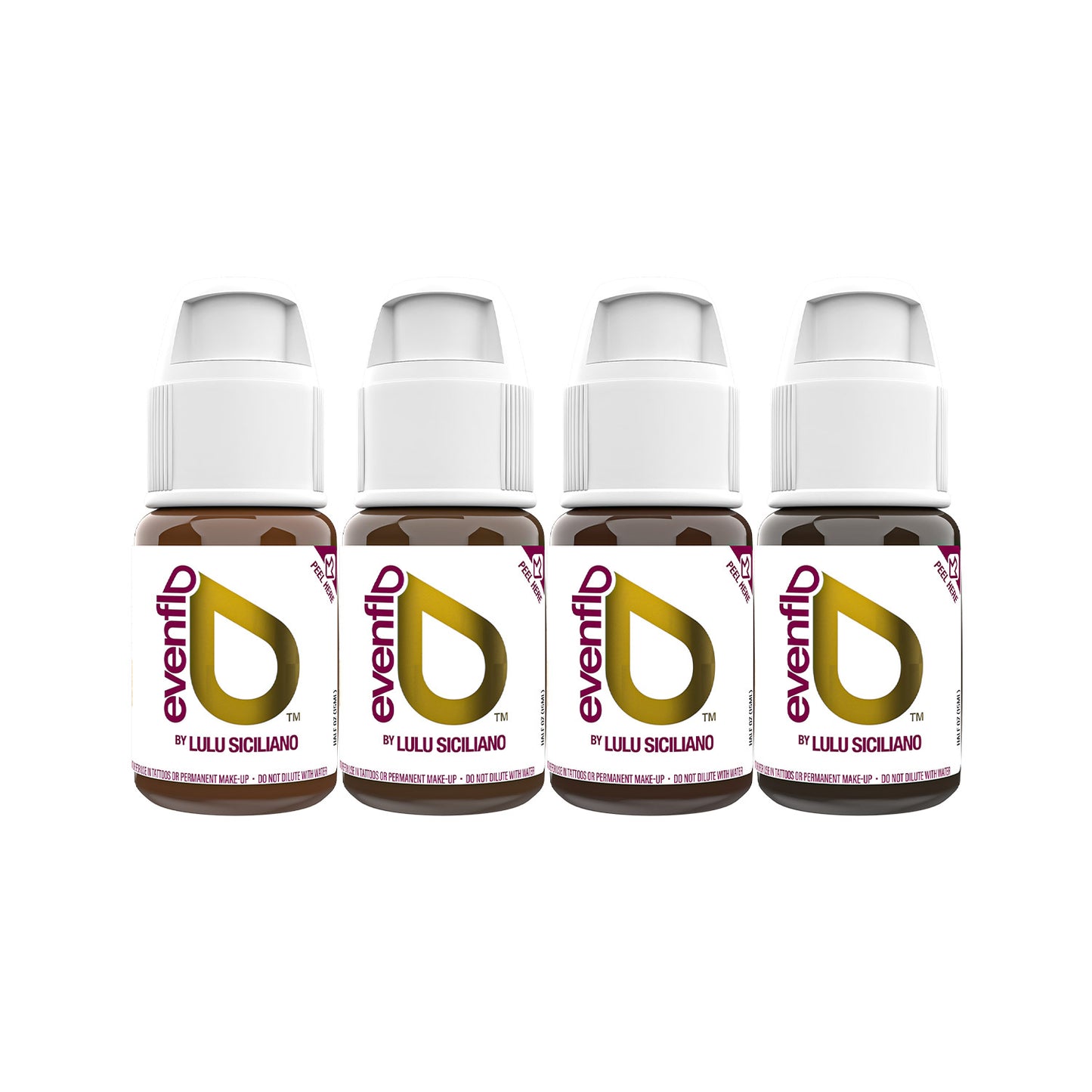 Perma Blend Luxe Evenflo PMU Tinte – Blonde 2 Brunette Set 4x15ml