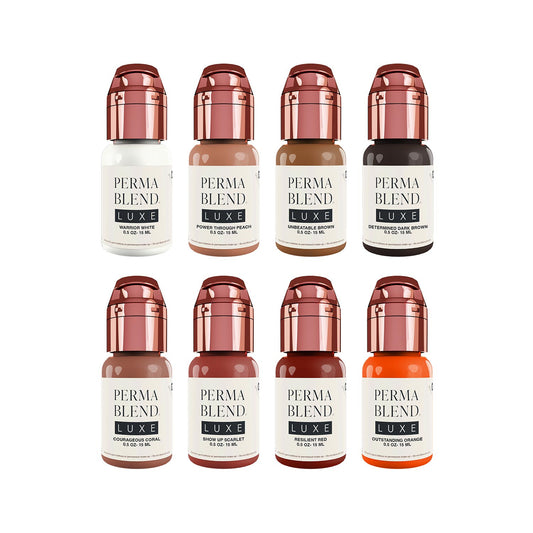 Perma Blend Luxe PMU Ink – Vicky Martins Unstoppable Areola Set 8x 15ml
