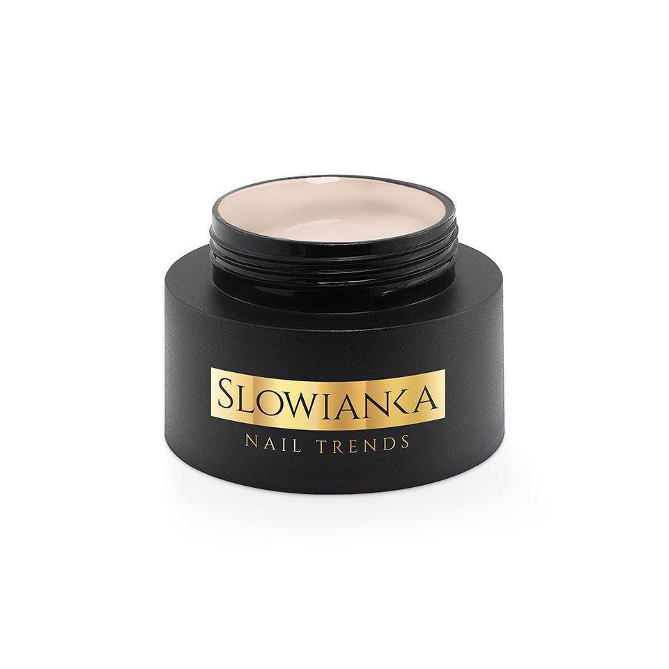 SLOWIANKA Milky Beige Cover building gel – gel na budování nehtů, ne samonivelační, 50 g