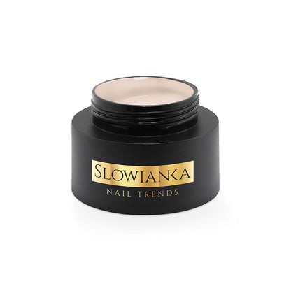 SLOWIANKA Milky Beige Cover building gel – gel na budování nehtů, ne samonivelační, 50 g
