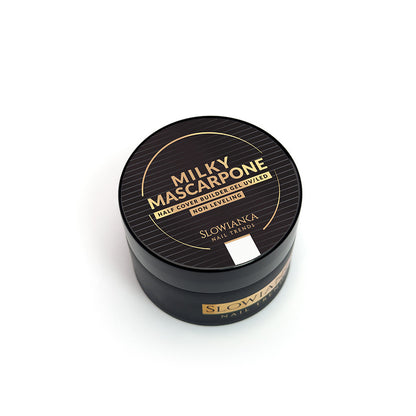 SLOWIANKA MILKY MASCARPONE HALF COVER stavící gel - nerozkládací 50g