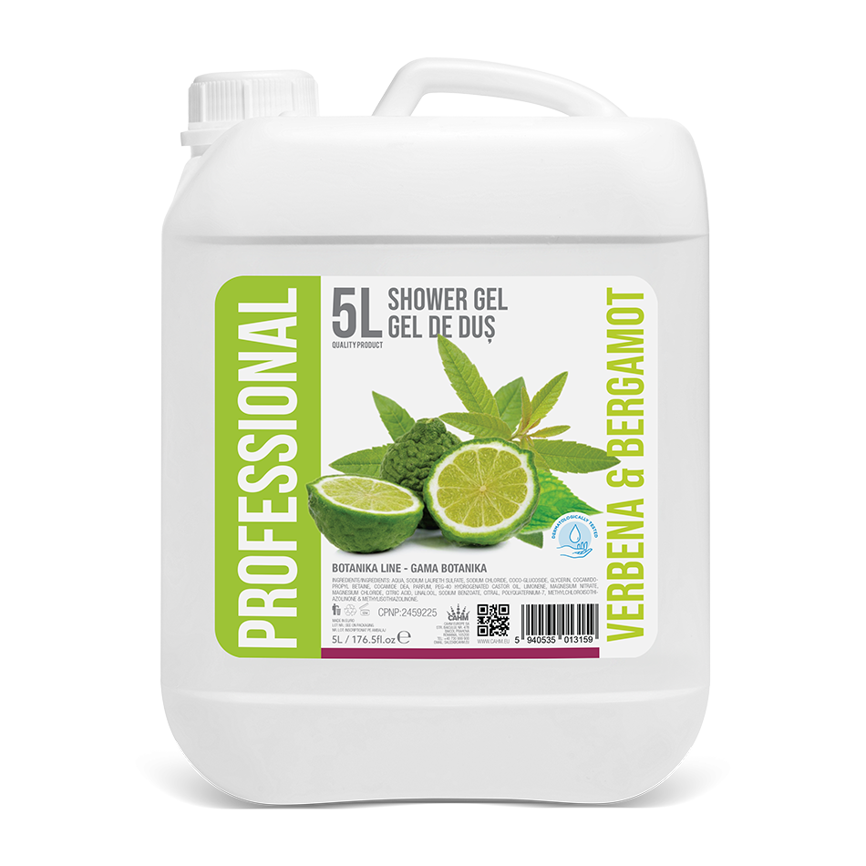Botanika 2 balení – Sprchový gel Verbena a Bergamot, 5l kanystr – PROFESIONÁLNÍ