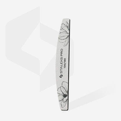Crescent mineral nail file EXPERT 40 100/180 grit (25 pcs) - STALEKS
