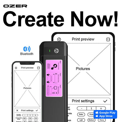 Bezdrátová tiskárna šablon OZER Quick Stencil